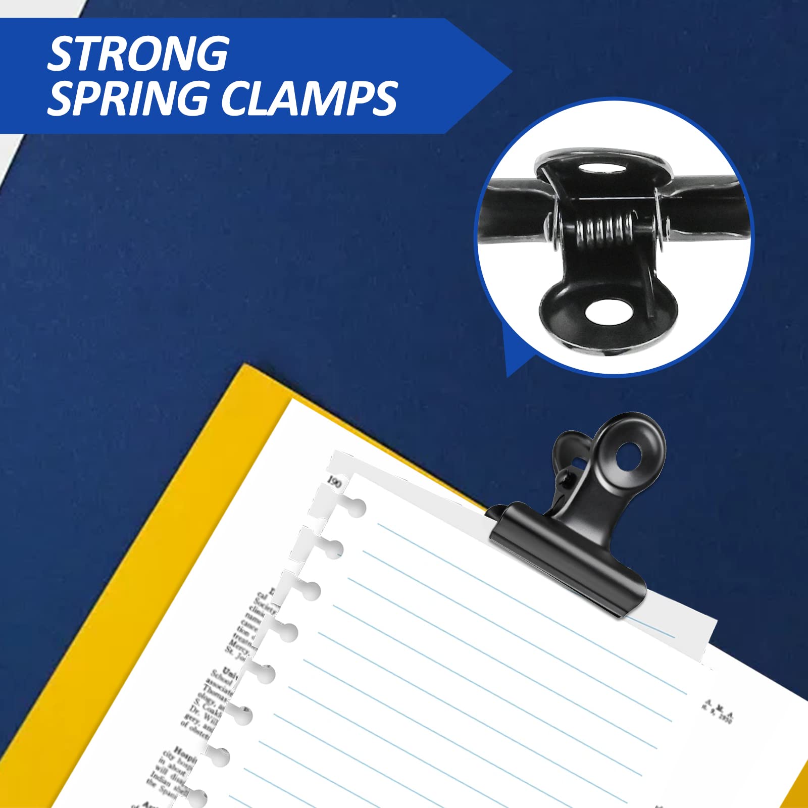 Amazon.com : 30 Pack Bulldog Clips 0.87 Inch Small Hinge Paper